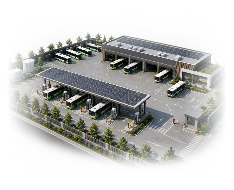 Electric Bus and Fleet Depot Charging 