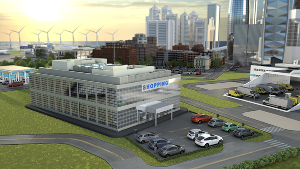 EV Charging Station at Shopping Malls and Multiplex